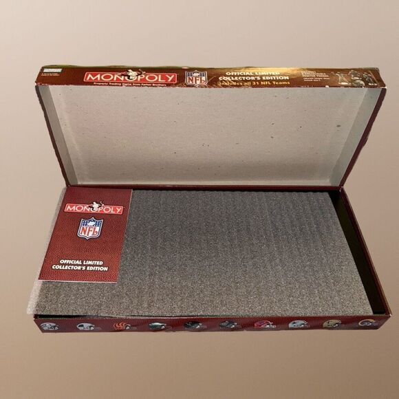 NEW Monopoly NFL Official Limited Collector's Edition Complete Open Box - Picture 2 of 11